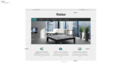 قالب وب سایت Habitat 