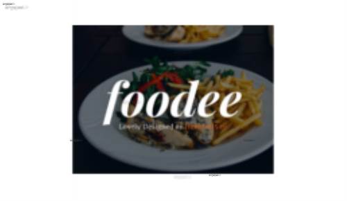 قالب وب سایت Foodee 