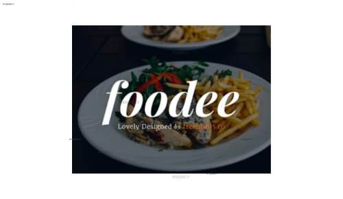 قالب وب سایت Foodee 
