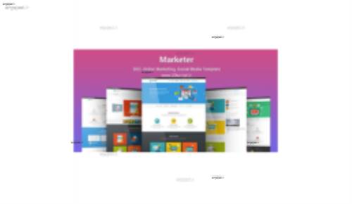 قالب شركتي و بازاريابي Marketer به صورت HTML