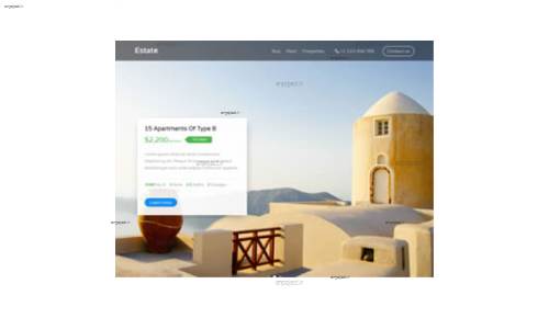 قالب وب سایت Estate  قالب وب سایت Estate