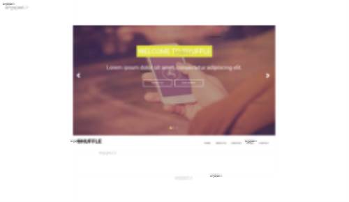 قالب وب سایت Shuffle 