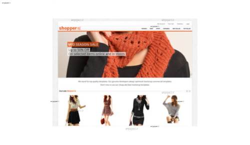 قالب وب سایت Shopper  قالب وب سایت Shopper