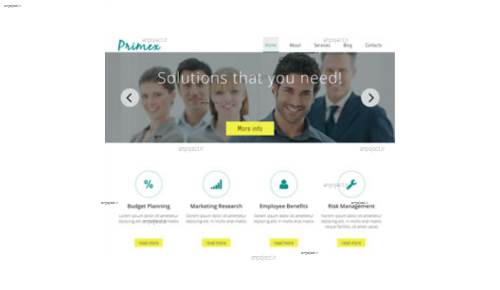 قالب وب سایت Primex 