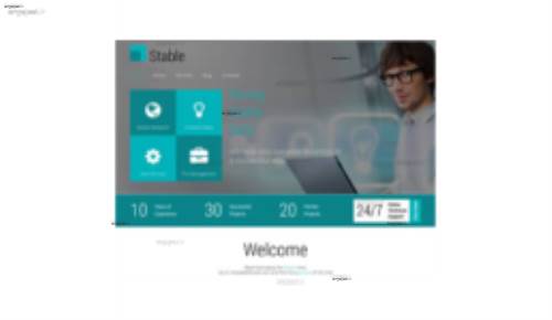 قالب وب سایت Stable 