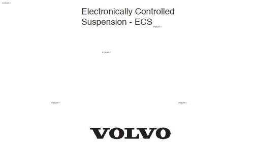 کتابچه کامل آموزش سیستم تعلیق بادی ولوو 