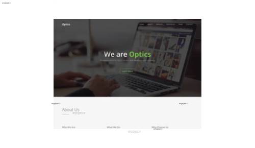 قالب وب سایت Optics  قالب وب سایت Optics