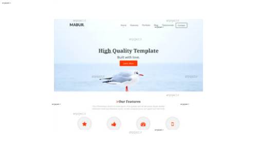 قالب وب سایت Mabur  قالب وب سایت Mabur